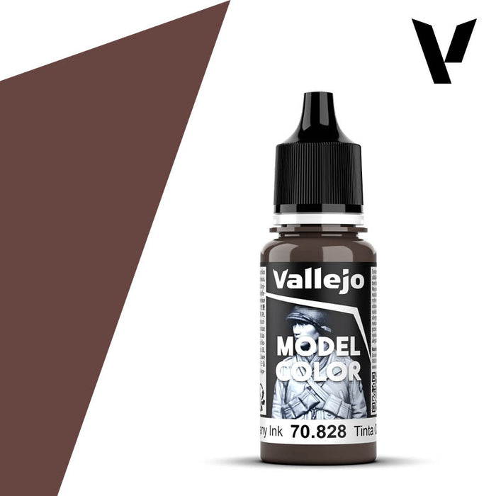 AV Vallejo Model Color 18ml - Mahogany Ink