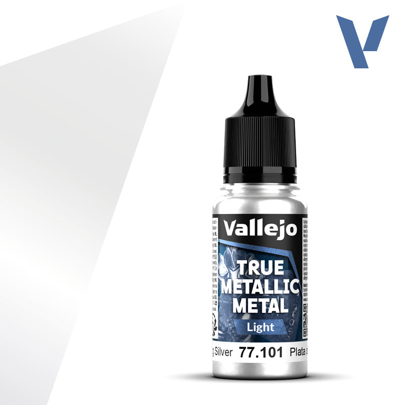 Light 101-18ml Sterling Silver - Vallejo True Metallic Metal