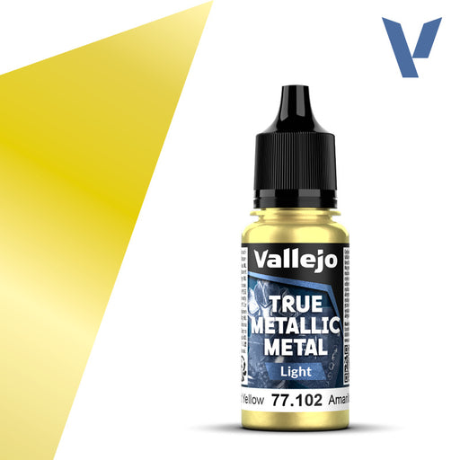 Light 102-18ml Radiant Yellow - Vallejo True Metallic Metal