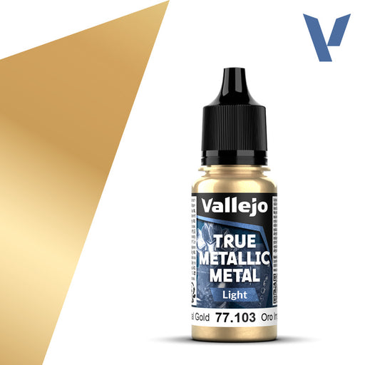 Light 103-18ml Imperial Gold - Vallejo True Metallic Metal