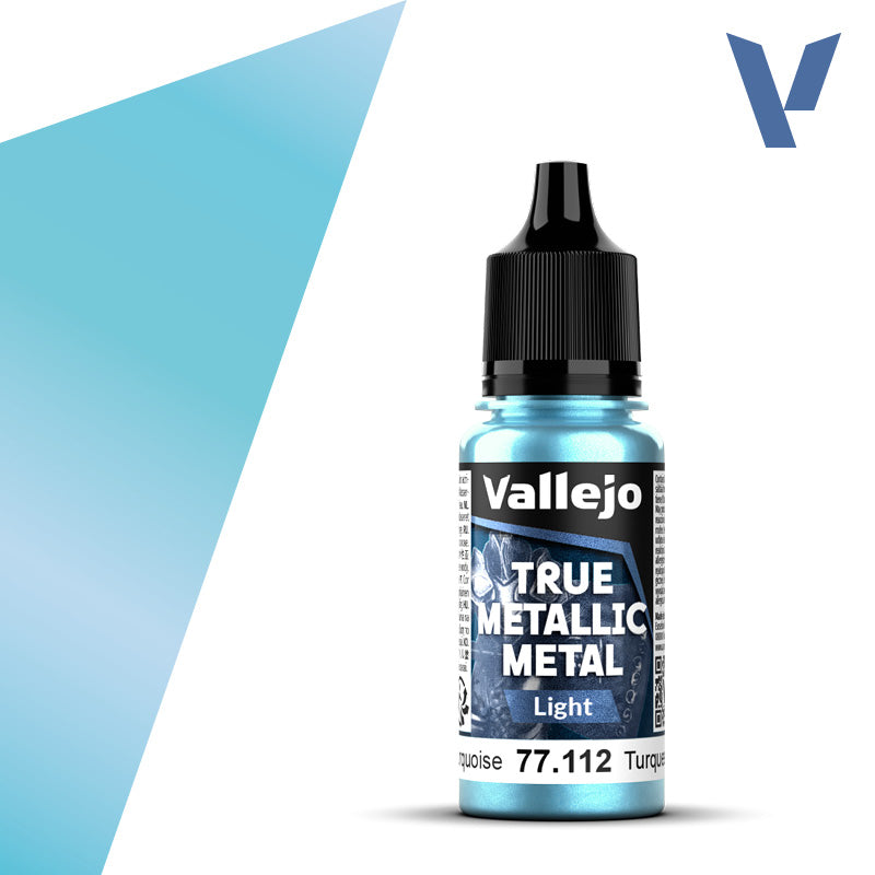 Light 112-18ml Hydra Turquoise - Vallejo True Metallic Metal