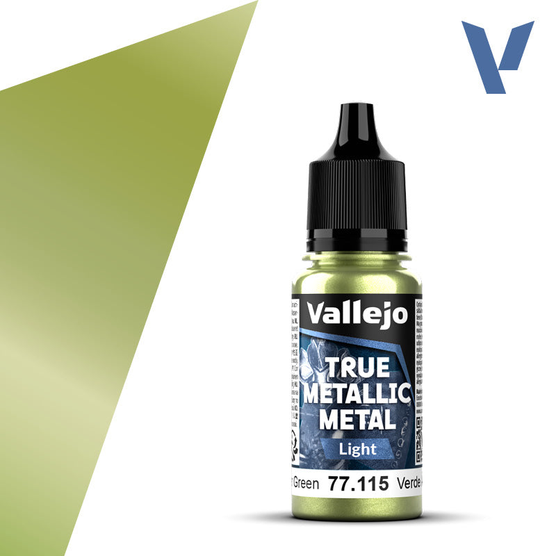 Light 115-18ml Amber Green - Vallejo True Metallic Metal