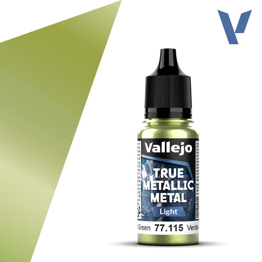 Light 115-18ml Amber Green - Vallejo True Metallic Metal