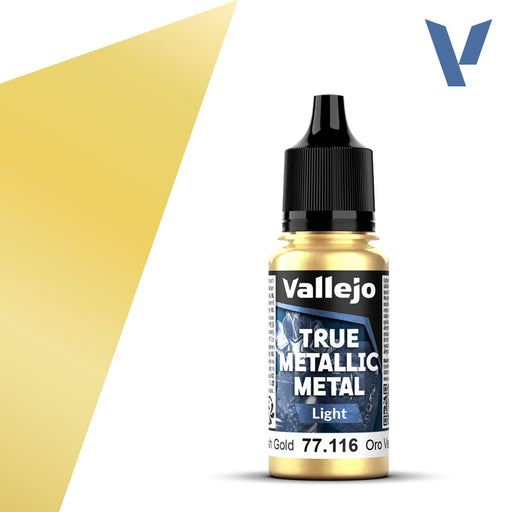 Light 116-18ml Greenish Gold - Vallejo True Metallic Metal