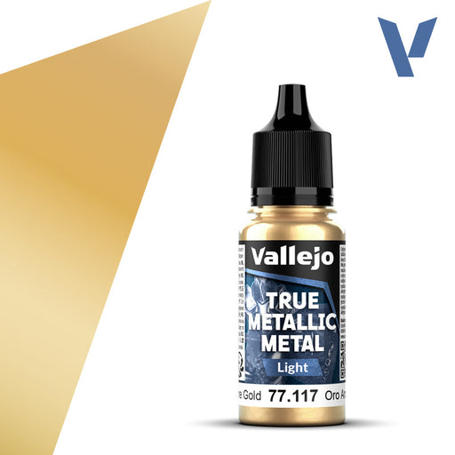 Light 117-18ml Arcane Gold - Vallejo True Metallic Metal