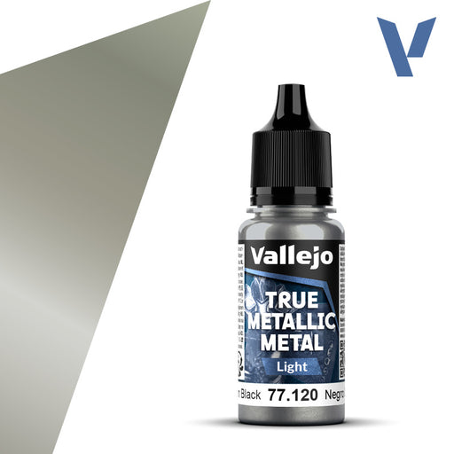 Light 120-18ml Obsidian Black - Vallejo True Metallic Metal
