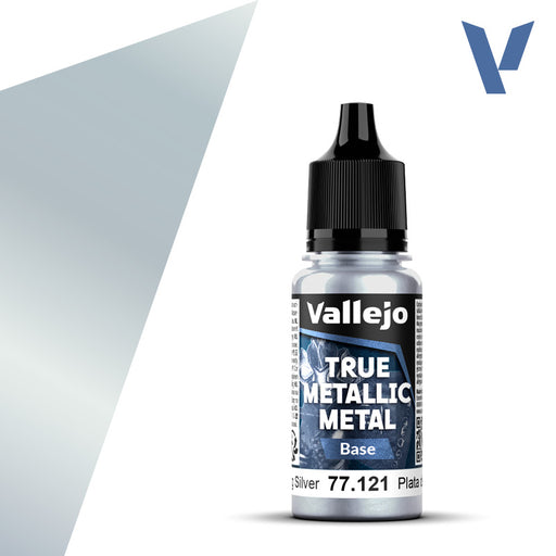 Base 121-18ml Sterling Silver - Vallejo True Metallic Metal