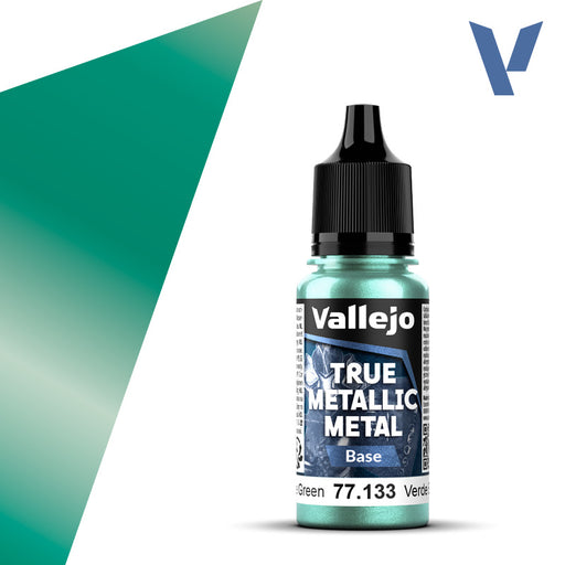 Base 133-18ml Beetle Green - Vallejo True Metallic Metal