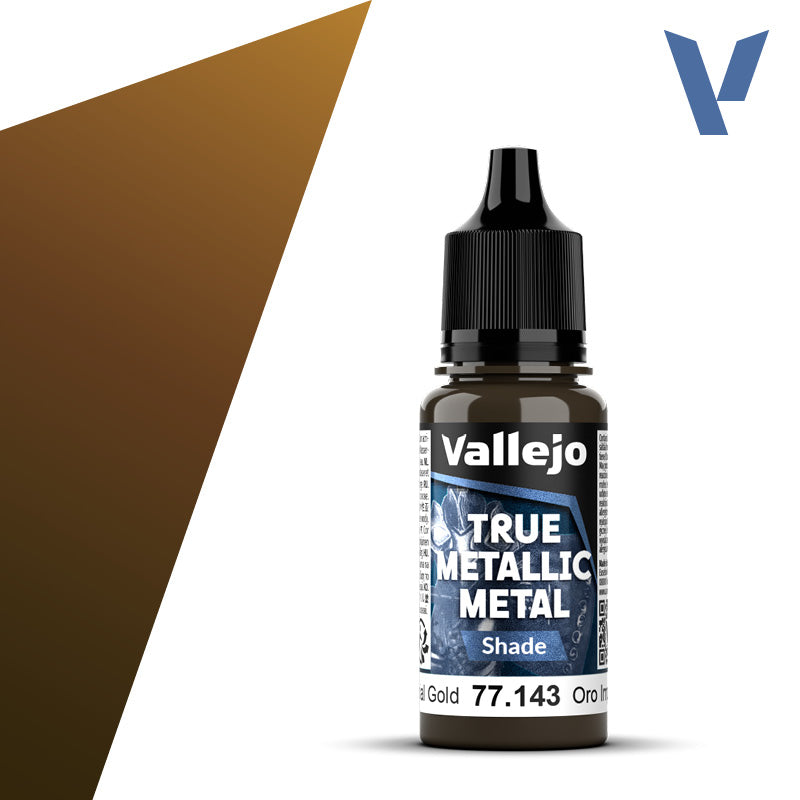 Shade 143-18ml Imperial Gold - Vallejo True Metallic Metal
