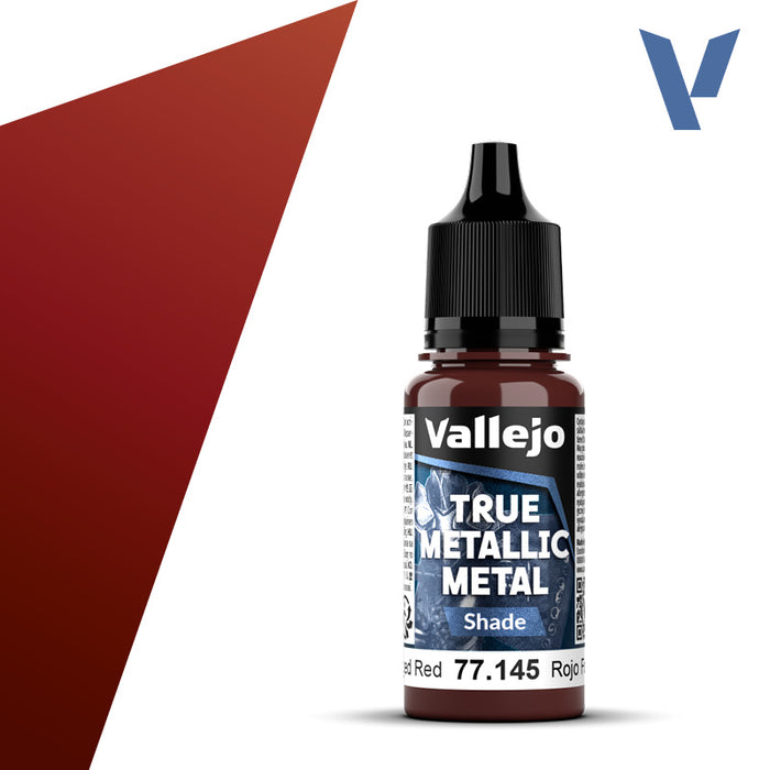 Shade 145-18ml Forged Red - Vallejo True Metallic Metal