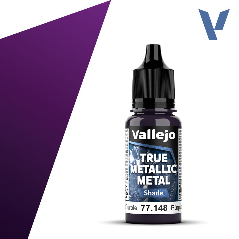 Shade 148-18ml Amethyst Purple - Vallejo True Metallic Metal - Vallejo