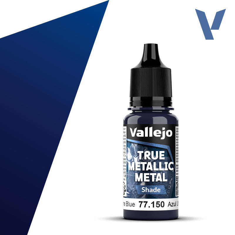 Shade 150-18ml Ultramarine Blue - Vallejo True Metallic Metal
