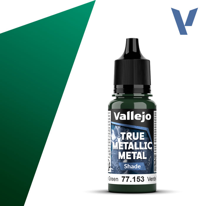 Shade 153-18ml Beetle Green - Vallejo True Metallic Metal