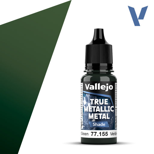 Shade 155-18ml Amber Green - Vallejo True Metallic Metal