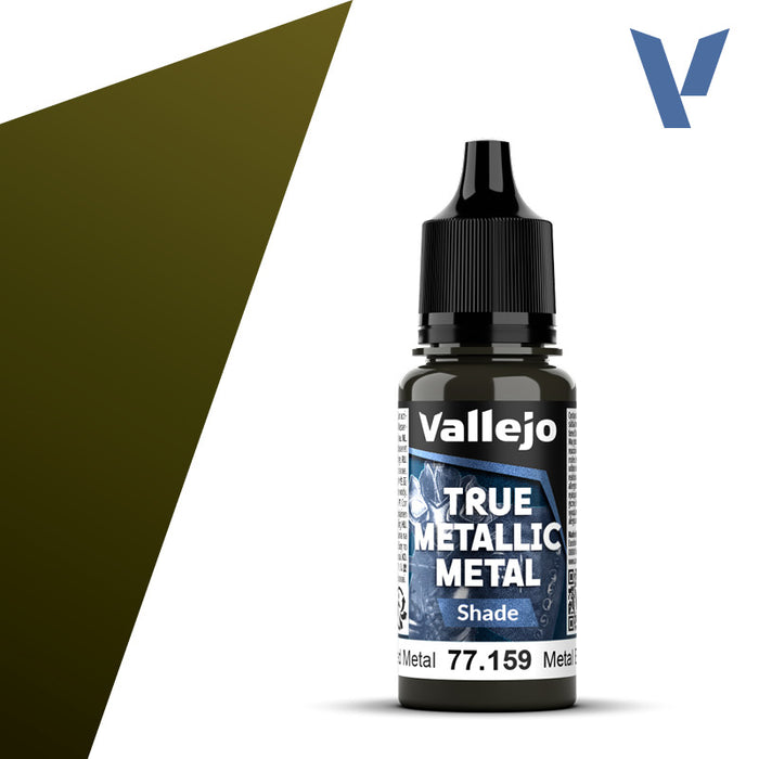 Shade 159-18ml Aged Metal - Vallejo True Metallic Metal
