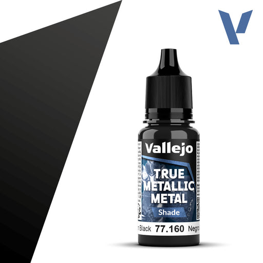 Shade 160-18ml Obsidian Black - Vallejo True Metallic Metal