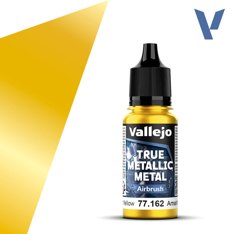 Airbrush 162-18ml Radiant Yellow - Vallejo True Metallic Metal