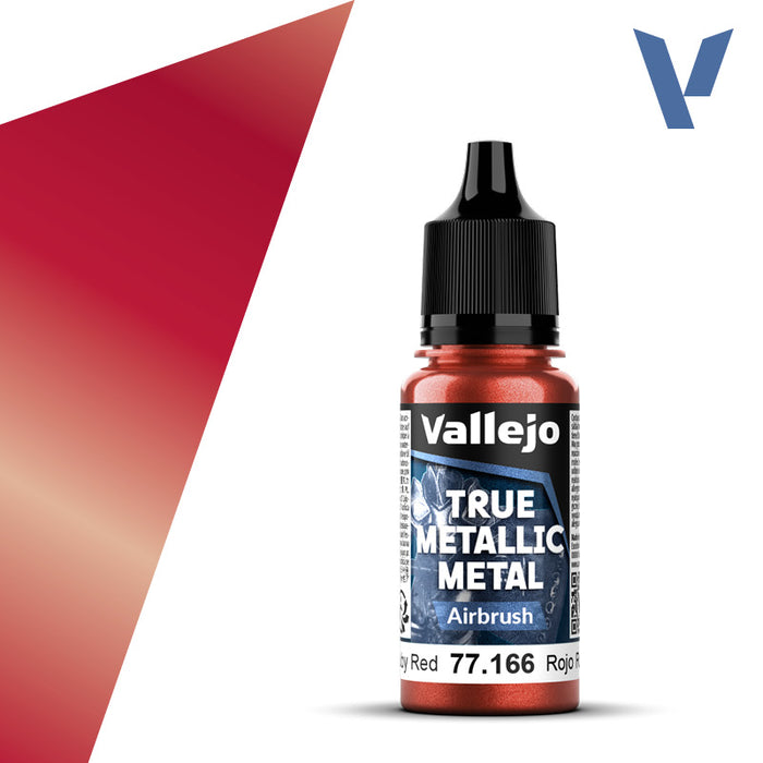 Airbrush 166-18ml Ruby Red - Vallejo True Metallic Metal