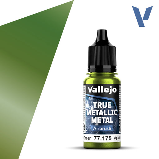 Airbrush 175-18ml Amber Green - Vallejo True Metallic Metal - Vallejo