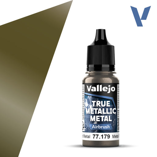 Airbrush 179-18ml Aged Metal - Vallejo True Metallic Metal - Vallejo