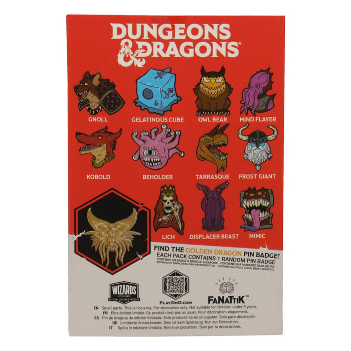 Dungeons & Dragons 50th Anniversary Mystery Pin Badge Blind Box - Fanattik