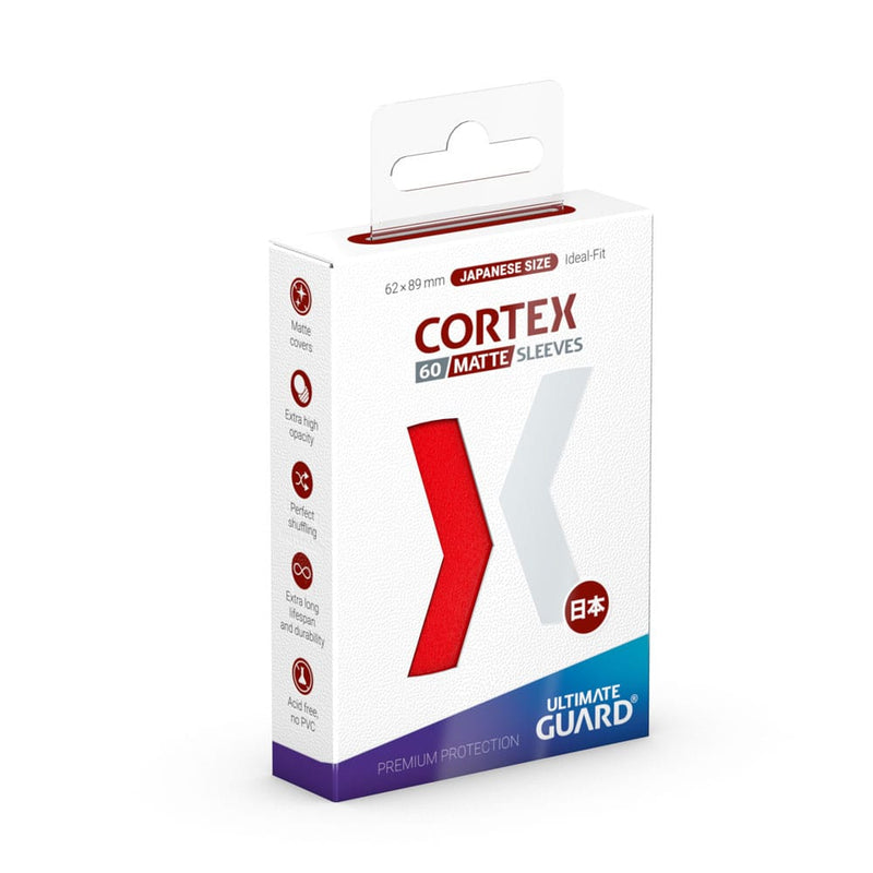Ultimate Guard Cortex Sleeves Japanese Size Matte Red (60) - Ultimate Guard