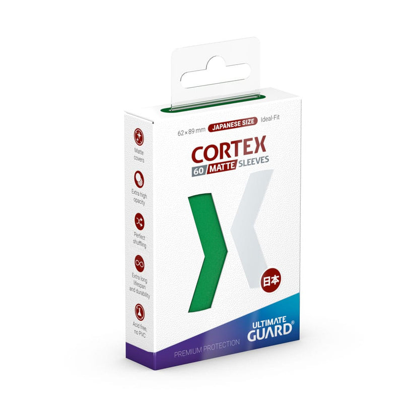 Ultimate Guard Cortex Sleeves Japanese Size Matte Green (60) - Ultimate Guard