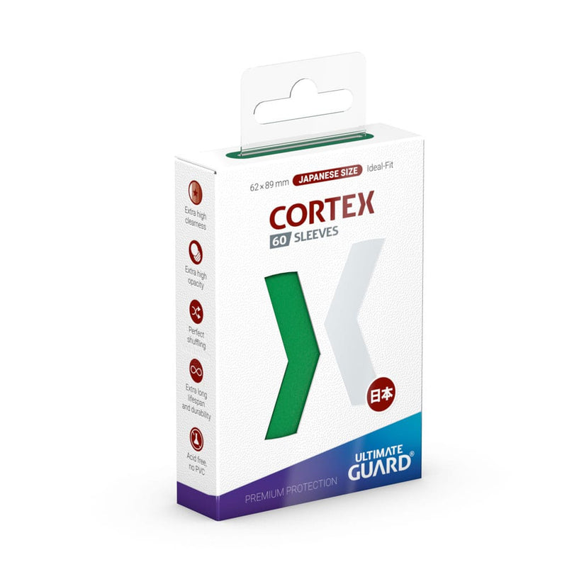 Ultimate Guard Cortex Sleeves Japanese Size Green (60) - Ultimate Guard