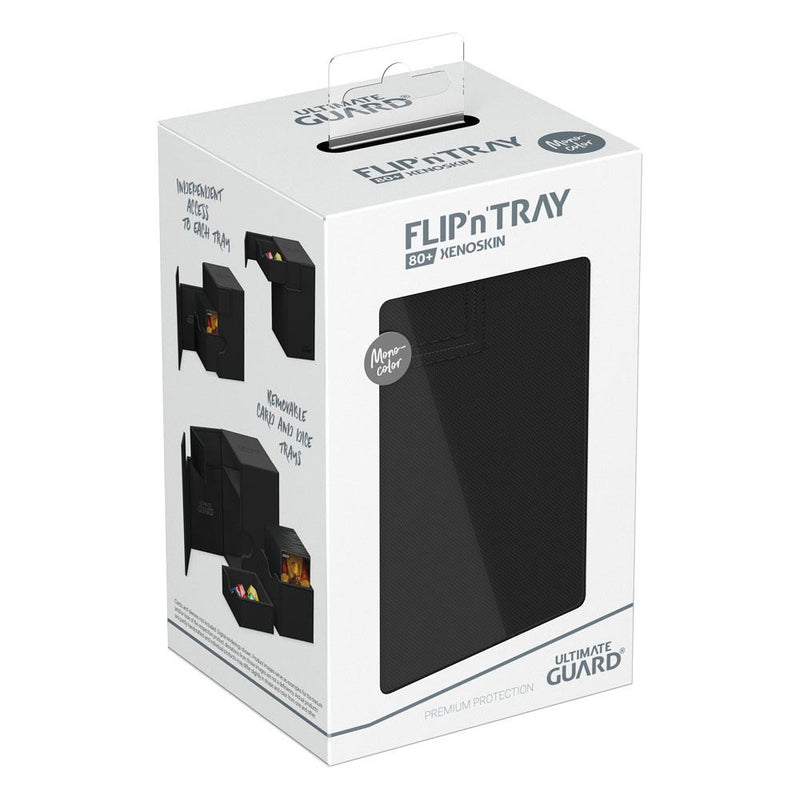 Ultimate Guard Flip'n'Tray 80+ Xenoskin - Monocolour Black - Ultimate Guard