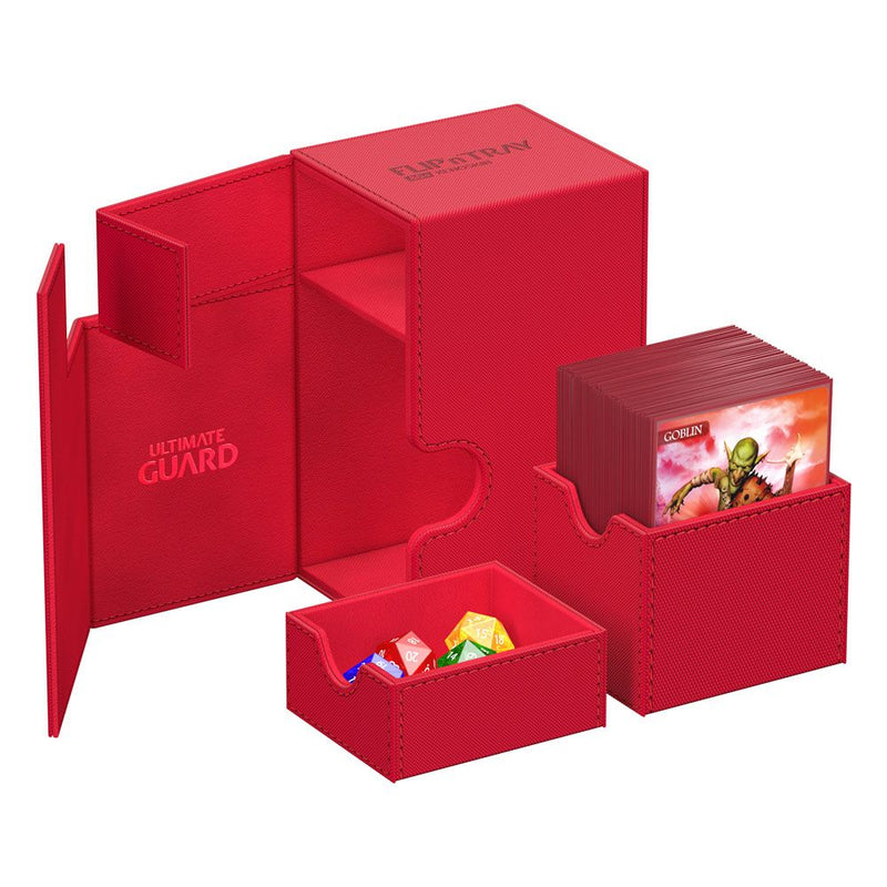 Ultimate Guard Flip'n'Tray 80+ Xenoskin - Monocolour Red - Ultimate Guard