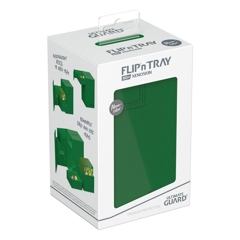 Ultimate Guard Flip'n'Tray 80+ Xenoskin - Monocolour Green