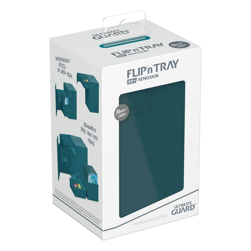 Ultimate Guard Flip'n'Tray 80+ Xenoskin - Monocolour Petrol