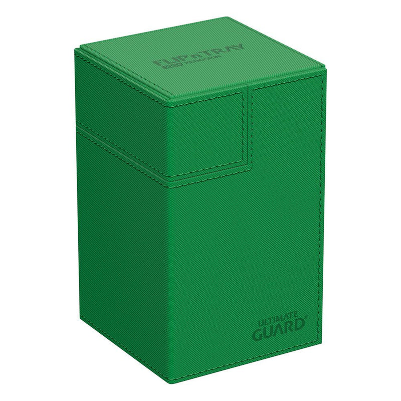 Ultimate Guard Flip'n'Tray 100+ Xenoskin - Monocolour Green - Ultimate Guard