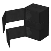 Ultimate Guard Twin Flip'n'Tray 160+ Xenoskin - Monocolour Black - Ultimate Guard