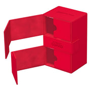 Ultimate Guard Twin Flip'n'Tray 160+ Xenoskin - Monocolour Red - Ultimate Guard