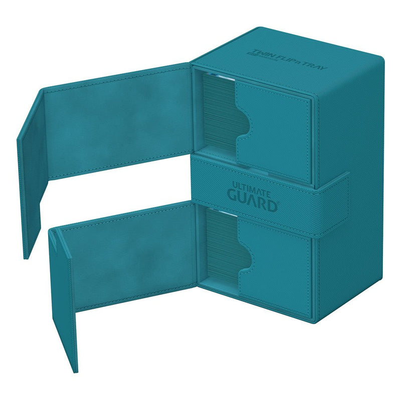 Ultimate Guard Twin Flip'n'Tray 160+ Xenoskin - Monocolour Petrol - Ultimate Guard