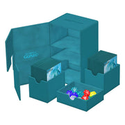 Ultimate Guard Twin Flip'n'Tray 160+ Xenoskin - Monocolour Petrol - Ultimate Guard