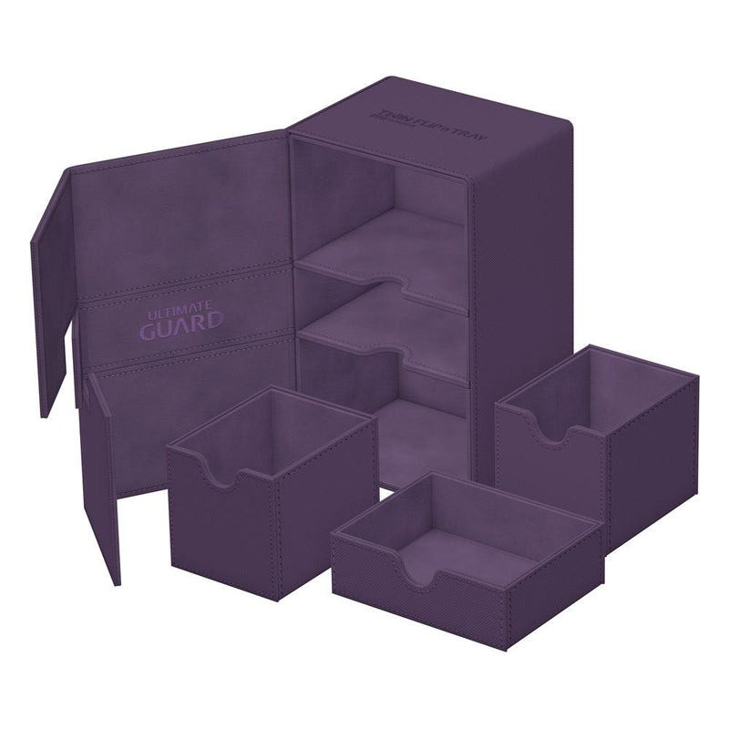Ultimate Guard Twin Flip'n'Tray 160+ Xenoskin - Monocolour Purple - Ultimate Guard