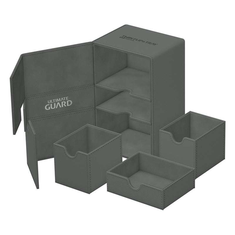 Ultimate Guard Twin Flip'n'Tray 160+ Xenoskin - Monocolour Grey