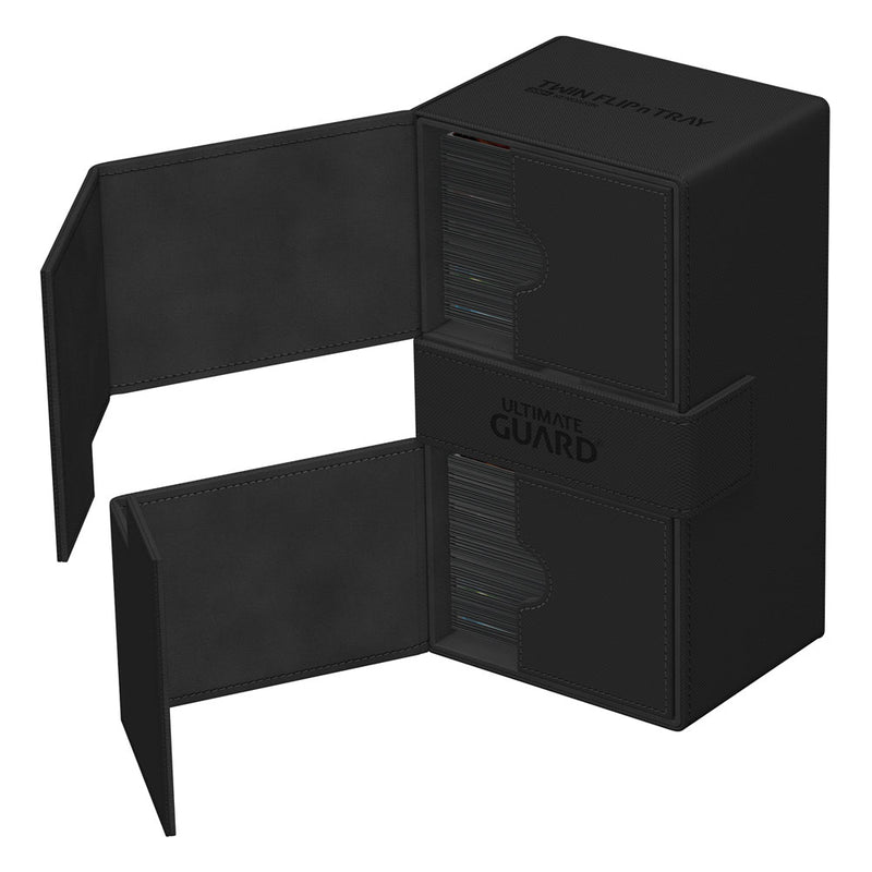 Ultimate Guard Twin Flip'n'Tray 200+ Xenoskin -  Monocolour Black