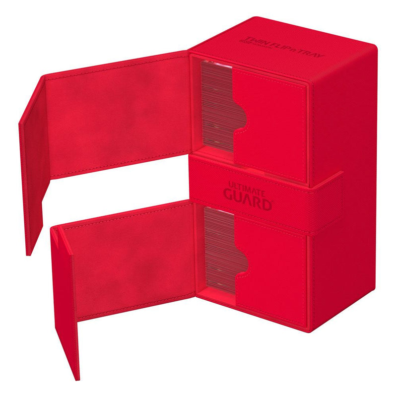 Ultimate Guard Twin Flip'n'Tray 200+ Xenoskin -  Monocolour Red