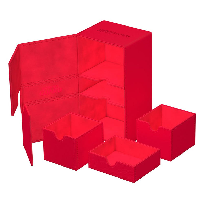 Ultimate Guard Twin Flip'n'Tray 200+ Xenoskin -  Monocolour Red