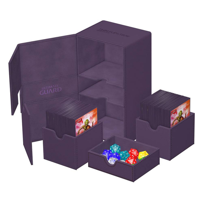 Ultimate Guard Twin Flip'n'Tray 200+ Xenoskin -  Monocolour Purple - Ultimate Guard