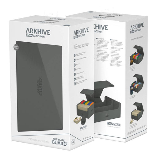 Ultimate Guard Arkhive 800+ Xenoskin Monocolor Grey - Ultimate Guard