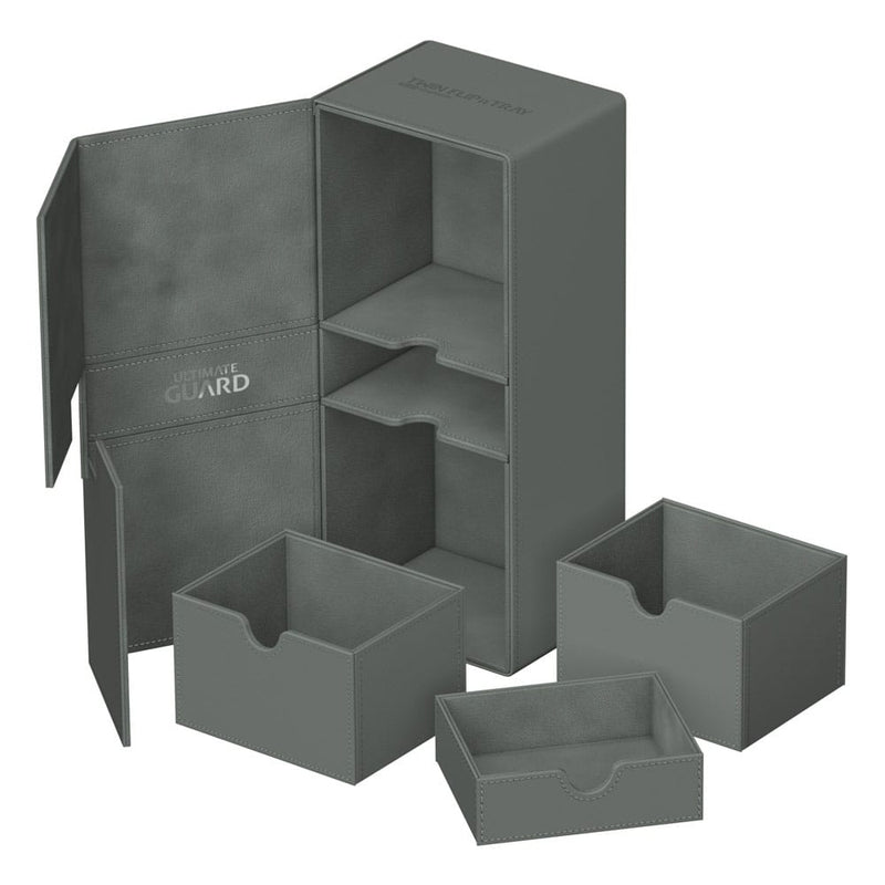Ultimate Guard Twin Flip'n'Tray 266+ Xenoskin - Grey - Ultimate Guard