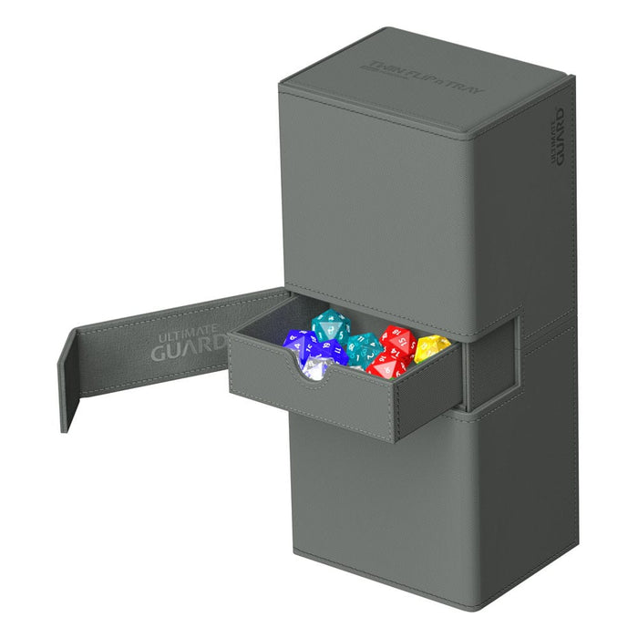 Ultimate Guard Twin Flip'n'Tray 266+ Xenoskin - Grey - Ultimate Guard