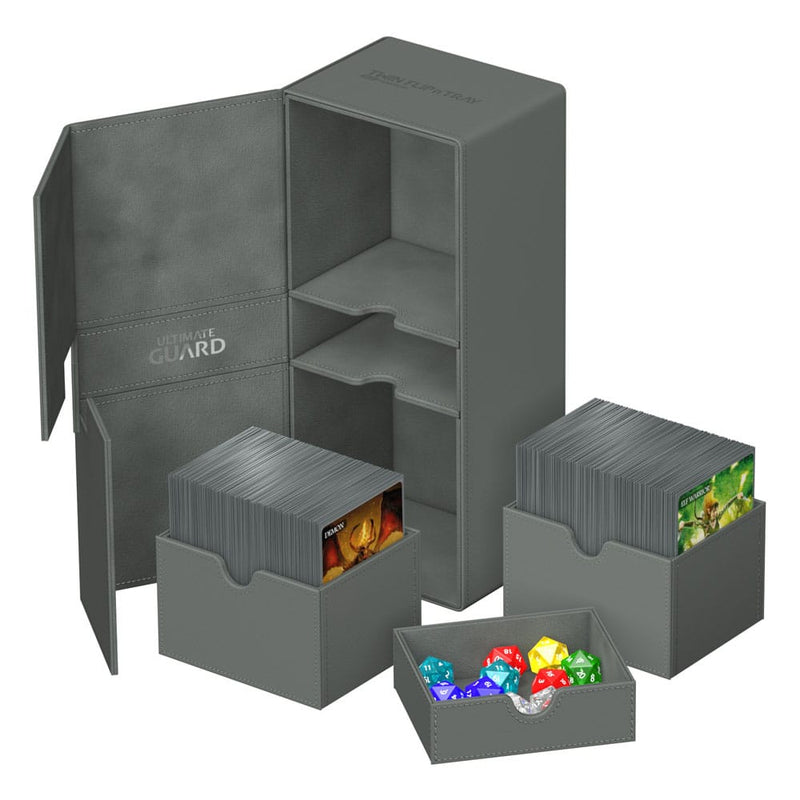 Ultimate Guard Twin Flip'n'Tray 266+ Xenoskin - Grey - Ultimate Guard