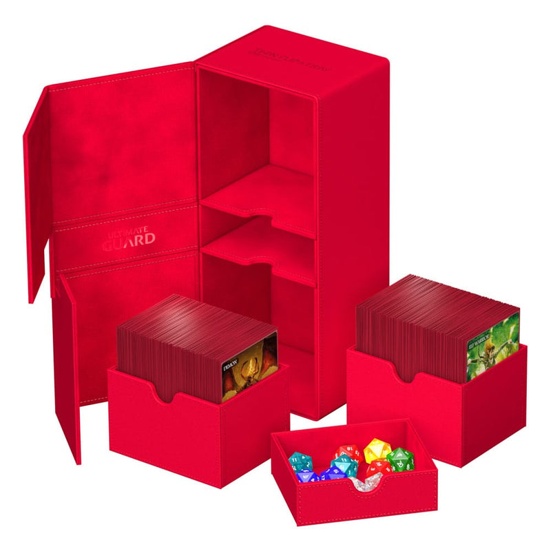 Ultimate Guard Twin Flip'n'Tray 266+ Xenoskin - Red - Ultimate Guard