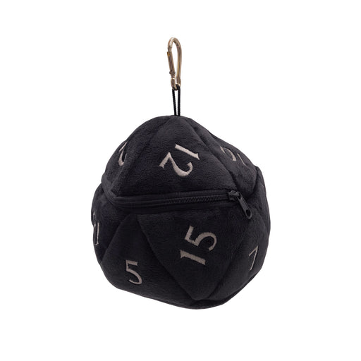 D20 Plush Dice Bag - Black - Ultra Pro