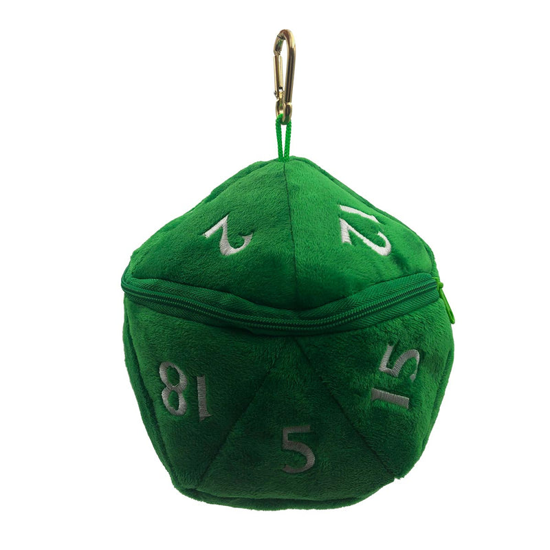 D20 Plush Dice Bag - Green - Ultra Pro
